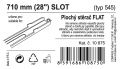 Stěrač Flat bulk (slot) 28" - 710 mm