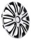 Sada krytů kol Spider 16" - černo/stříbrná