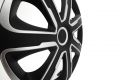 Sada krytů kol Livorno Carbon 16" - černo/stříbrná