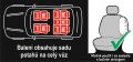 Potahy sedadel Airbag Dark, sada 9 ks