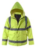 Reflexní bunda s kapucí  - XL