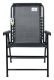 Zahradní skládací židle Terst, 59 x 95 x 67 cm, černá