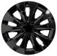 Kryty kol 16" STORM BLACK, plast, černá, sada 4 ks