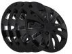 Kryty kol 16" STORM BLACK, plast, černá, sada 4 ks