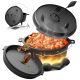 Broil-master® Litinový kotlík s nožičkami, 4 L, černý