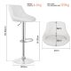 MIADOMODO Barová židle 2 ks, bez područky, bílá