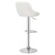 MIADOMODO Barová židle 2 ks, bez područky, bílá