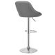 MIADOMODO Barová židle 2ks, bez područky, šedá