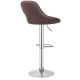 MIADOMODO Barová židle 2 ks, bez područky, hnědá