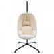 MIADOMODO závěsné houpací křeslo béžové, nosnost 160 kg