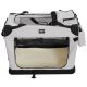 Leopet Přepravní box pro psy XXL, 91 x 63 x 63 cm, šedý