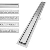 Aquamarin Sprchový podlahový žlab hladký, 70 cm