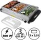 JAGO Multifunkční bufetový ohřívač jídel, 300 W, 3 přihrádky