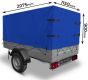 Přepravní plachta na vozík 500g/m2 modrá