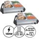 Jago Sada 2 bufetových ohřívačů jídel, 150 W, 2x2,5L a 4x1L