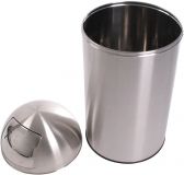 Odpadkový koš s výkyvným víkem PUSH, 50 l, vysoký lesk