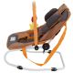 Dětské houpací lehátko, hnědá, 65 x 42 x 62 cm