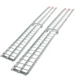 Sada nájezdových ramp, sklopná, 2 ks, hliník