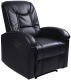 Televizní křeslo, černé, 80 x 92 x 98 cm