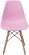 Miadomodo Sada 2 jídelních židlí s plastovým sedákem, růžová