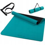 Fitness jóga podložka 190 × 100 x 0,6 cm tyrkysová