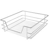 JAGO Sada 4 teleskopických zásuvek, 46 x 44 x 14 cm, chrom