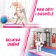 Physionics Airtrack nafukovací žíněnka, 4 m, růžová
