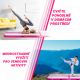 Physionics Airtrack nafukovací žíněnka, 5 m, růžová