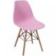 Miadomodo Sada 6 jídelních židlí s plastovým sedákem, růžová