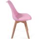 MIADOMODO Sada jídelních židlí, růžová, 6 kusů