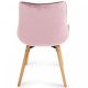 MIADOMODO Sada prošívaných jídelních židlí, růžová 8 ks