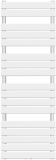 AQUAMARIN Vertikální koupelnový radiátor, 1600 x 500 mm
