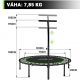 Physionics Fitness trampolína na doma i ven, 101 cm, červená
