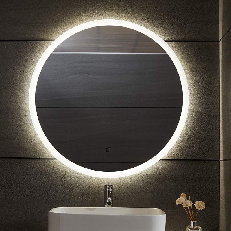 Aquamarin Koupelnové LED zrcadlo kulaté - 80 cm
