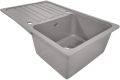 Aquamarin Granitový kuchyňský dřez, 76 x 46 cm, šedý