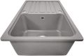 Aquamarin Granitový kuchyňský dřez, 76 x 46 cm, šedý