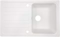 Aquamarin Granitový kuchyňský dřez, 76 x 46 cm, bílý