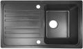 Aquamarin Granitový kuchyňský dřez, 76 x 46 cm, černý