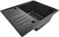 Aquamarin Granitový kuchyňský dřez, 57 x 45 cm, černý