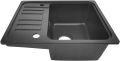 Aquamarin Granitový kuchyňský dřez, 57 x 45 cm, černý
