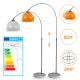 Jago Stojací oblouková lampa oranžová, 130 - 180 cm