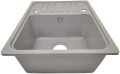 Aquamarin Granitový kuchyňský dřez, 57 x 45 cm, šedý