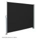 JAGO Výsuvná boční zástěna, 160 x 300 cm, černá