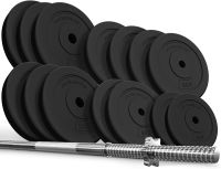 PHYSIONIC Vzpěračský set se závažím, 180 cm, 100 kg