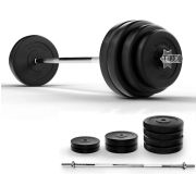 Nakládací činkový set s velkou činkou, 60 kg