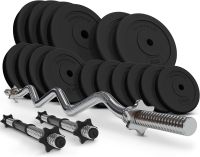 PHYSIONIC Vzpěračský set se závažím, hvězdicové zámky, 76 kg