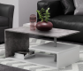 Konferenční stolek, 90 x 50 x 41 cm, bílo/šedá
