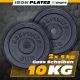 ScSPORTS Sada litinových kotoučů 10 kg, 2x5 kg, 30/31 mm