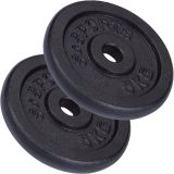 ScSPORTS Sada litinových kotoučů 10 kg, 2x5 kg, 30/31 mm