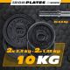 ScSPORTS Činková sada 10 kg, litina, hvězdicové uzávěry